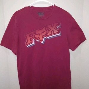 FOX RACING maroon red short sleeve Premium Fit